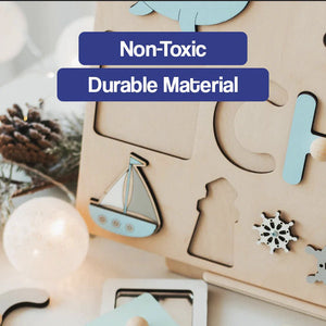 Montessori-Holzbrett mit individuellem Namen