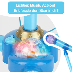 Komplettes Karaoke-Mikrofon-Set mit LED-Ständer