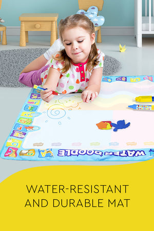 Kinder-Zero-Mess-Zauber-Wasser-Malunterlage mit Stift und Pinsel