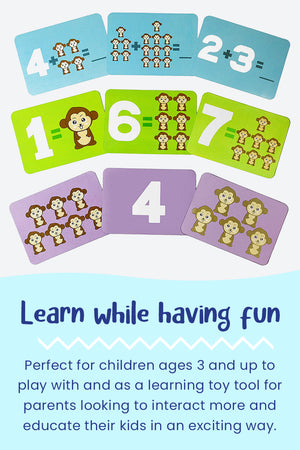 Balancespiel mit Tierfiguren für Mathe