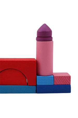 Set mit Holzbauklötzen