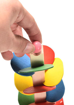 Hölzerne Baummurmelbahn