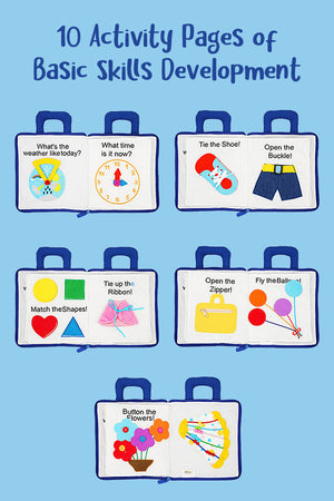 Mein erstes tragbares Montessori-Buch mit lustigen Aufgaben zum Lernen