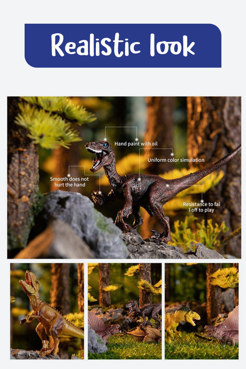 Pädagogisches Dinosaurier-Dschungelwelt-Spielzeugteppichkoffer-Set