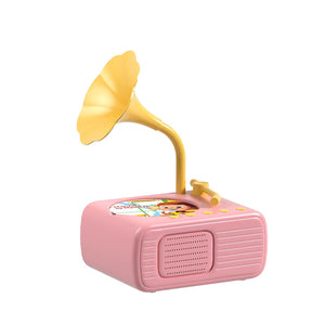 Smartes Mini-Grammophon mit 96 Schallplatten + Bluetooth