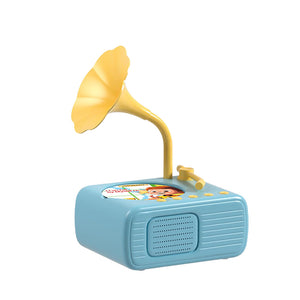 Smartes Mini-Grammophon mit 96 Schallplatten + Bluetooth