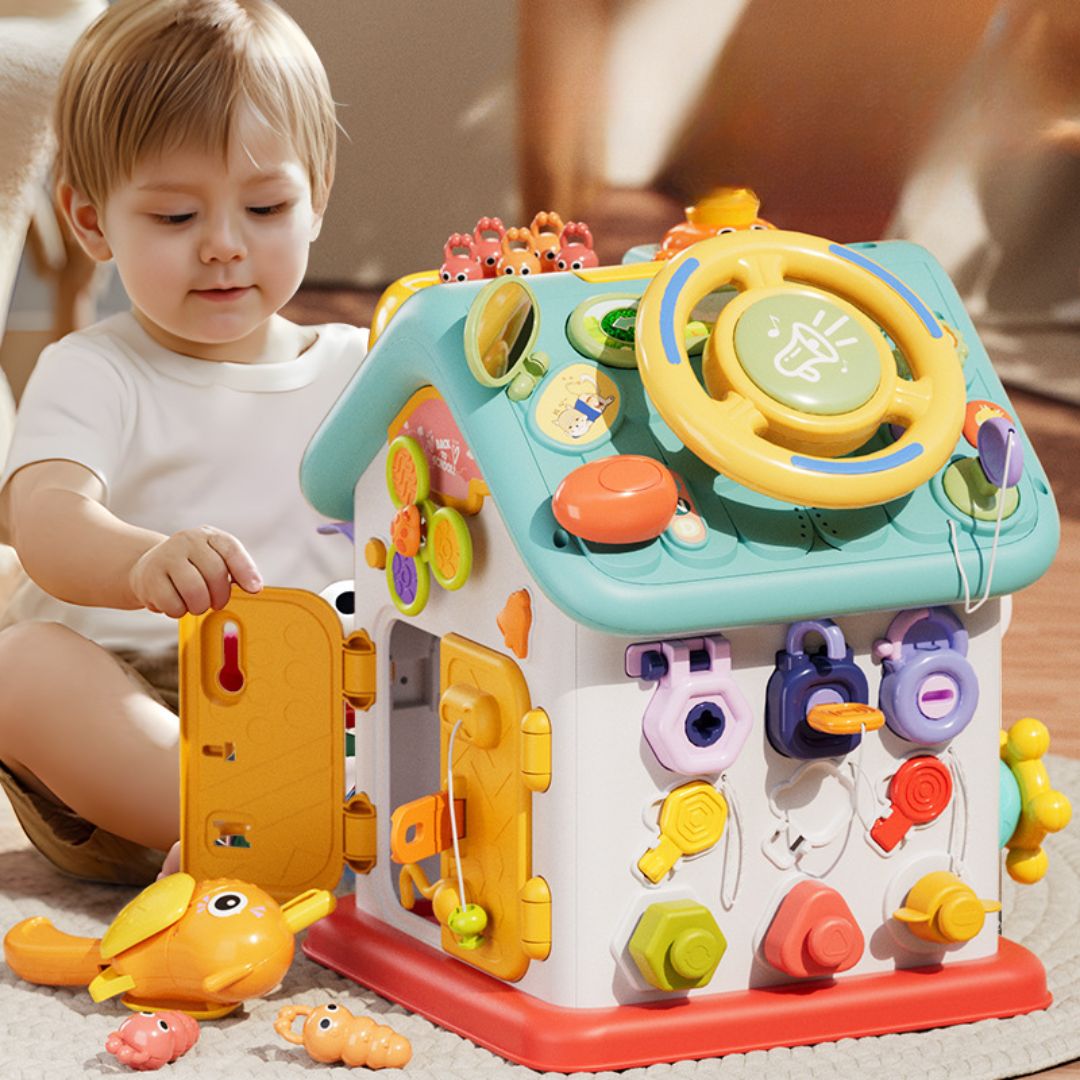 Montessori Beschäftigungshaus Spielzeug für Feinmotorik