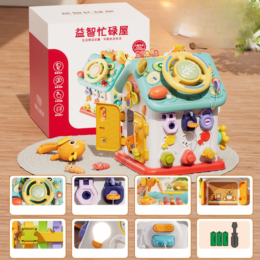 Montessori Beschäftigungshaus Spielzeug für Feinmotorik