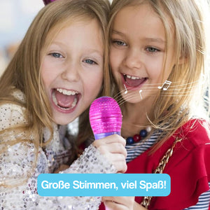 Komplettes Karaoke-Mikrofon-Set mit LED-Ständer