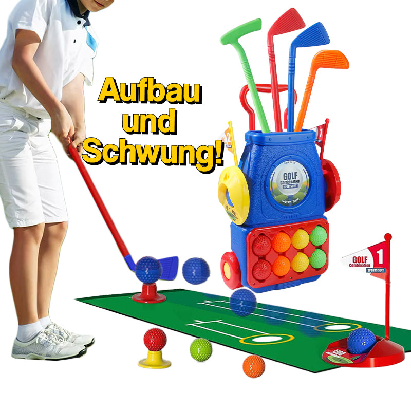 Vollständiges Indoor- & Outdoor-Junior-Golfset