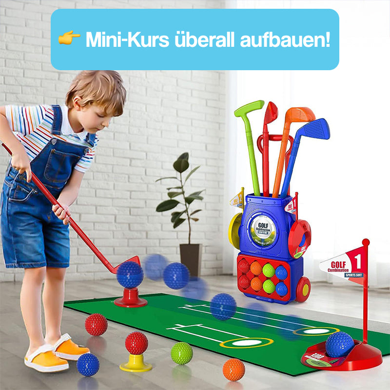 Vollständiges Indoor- & Outdoor-Junior-Golfset