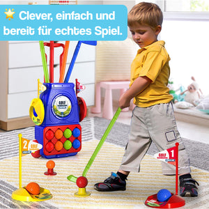 Vollständiges Indoor- & Outdoor-Junior-Golfset