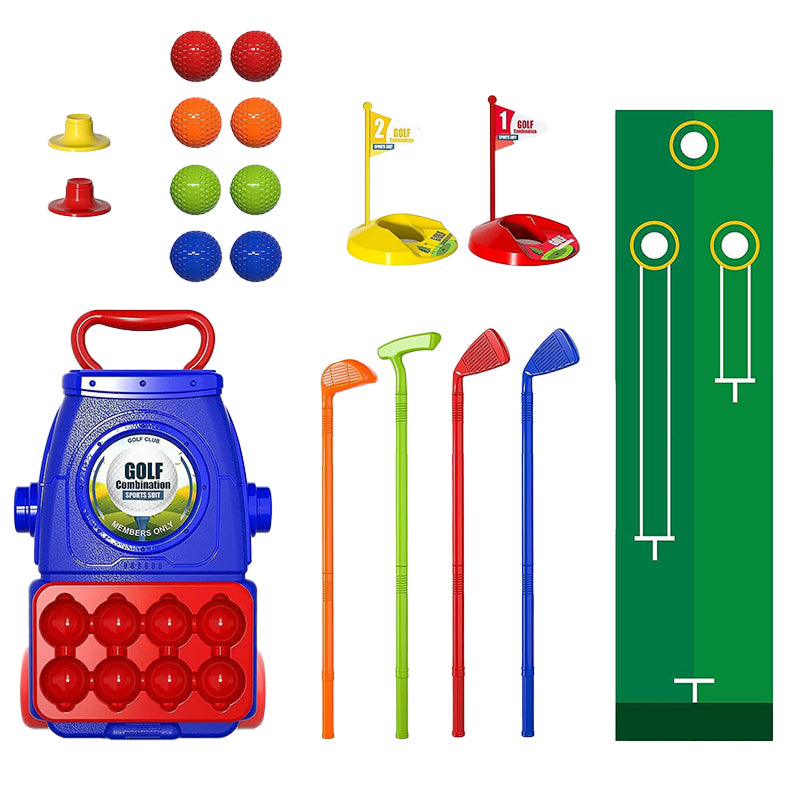 Vollständiges Indoor- & Outdoor-Junior-Golfset