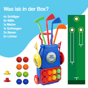 Vollständiges Indoor- & Outdoor-Junior-Golfset