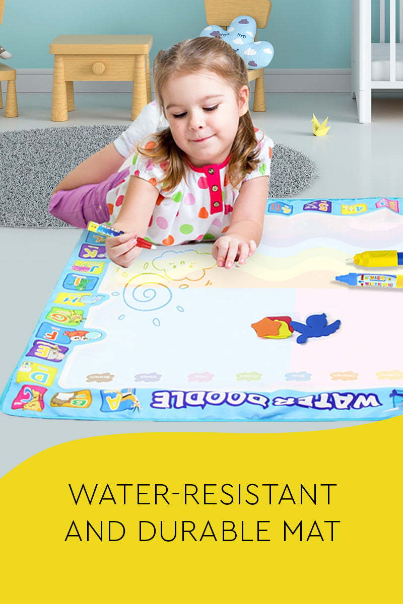 Kinder-Zero-Mess-Zauber-Wasser-Malunterlage mit Stift und Pinsel