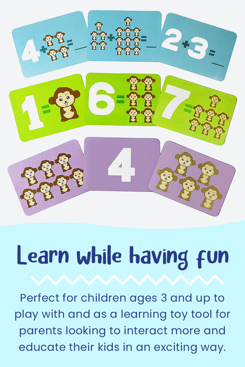 Balancespiel mit Tierfiguren für Mathe