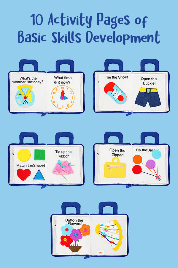 Mein erstes tragbares Montessori-Buch mit lustigen Aufgaben zum Lernen