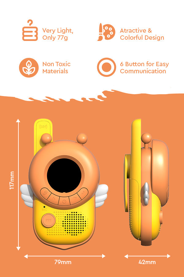 Magic Little Bee Gegensprechanlage Walkie Talkie Kinderspielzeug