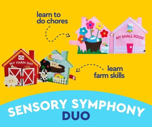 Mein kleines Zimmer Montessori Interaktive Multi-Aktivität Pädagogisches Stilles Buch