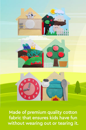 Montessori Interaktives pädagogisches Buch Mein Bauernhof Tag