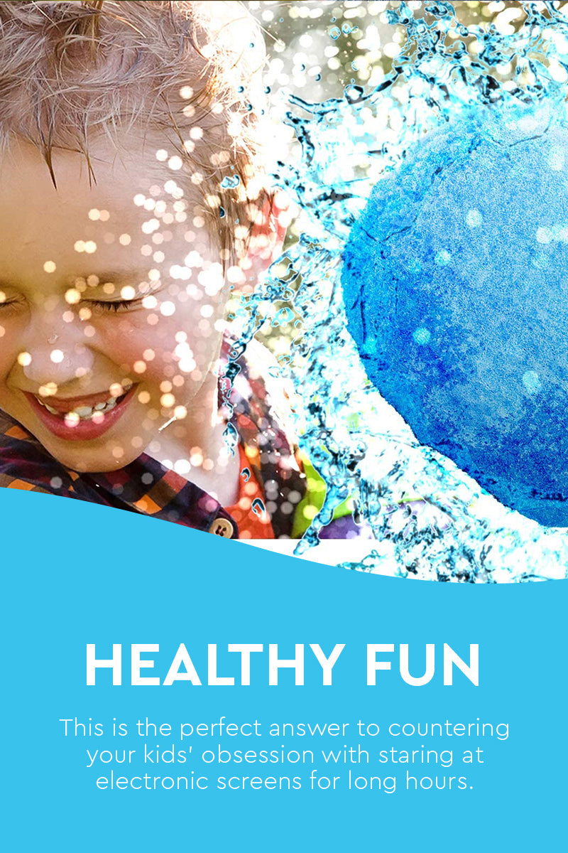 Mehrfach verwendbares Set Wattebälle mit Wasser aufblasbar