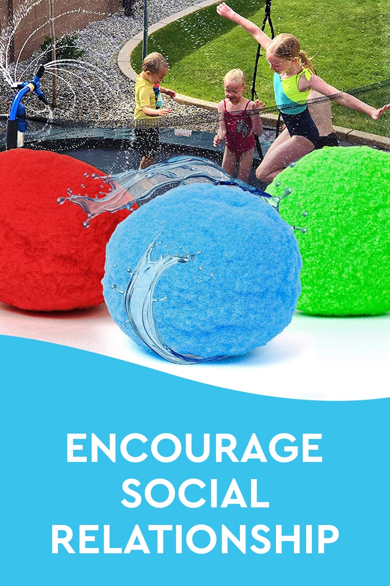 Mehrfach verwendbares Set Wattebälle mit Wasser aufblasbar