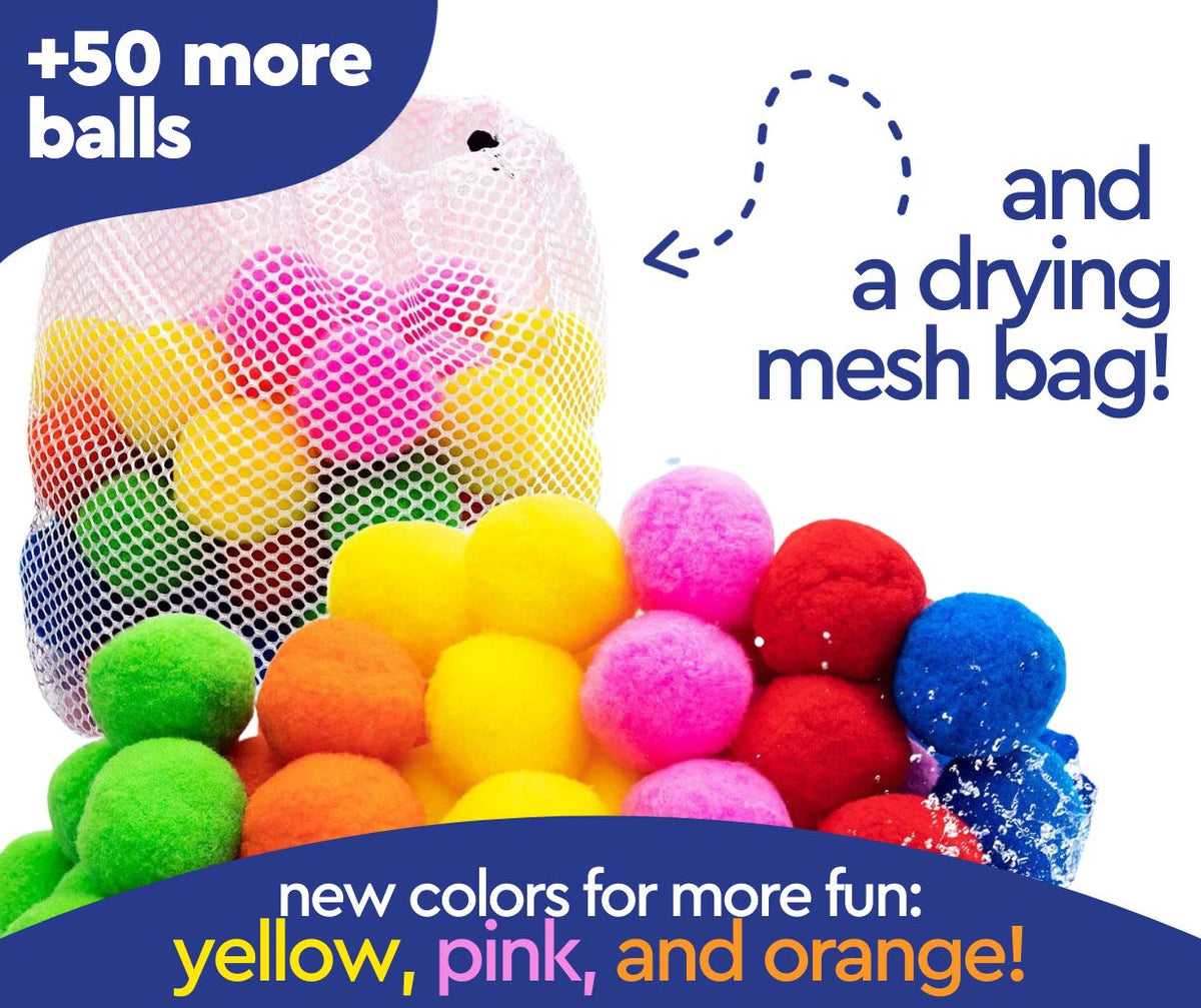 Mehrfach verwendbares Set Wattebälle mit Wasser aufblasbar