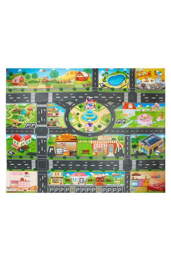 Montessori Spielzeuge Stadtplan mit abnehmbarem Autos