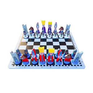 Lehrreiches Cartoon Schachspiel aus Holz